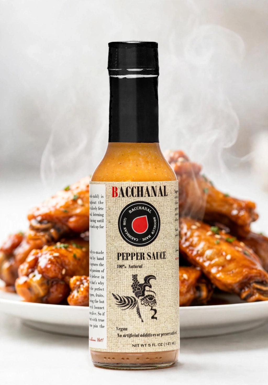 Bacchanal Hot Sauce | Scotch Bonnet Pepper Sauce |Caribbean Hot Sauce | Pepper Sauce for Hot Sauce Lovers | Bacchanal Pepper Sauce