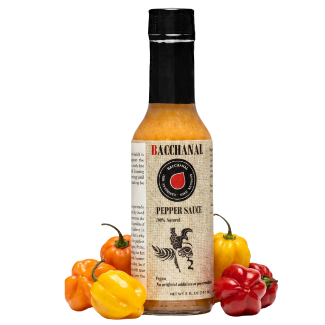 Bacchanal Pepper Sauce | Our Signature Scotch Bonnet Hot Sauce Caribbean Hot Sauce Gift